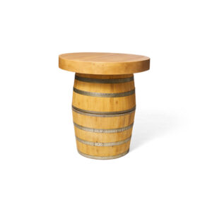 36 inch Round Wine Barrel Table