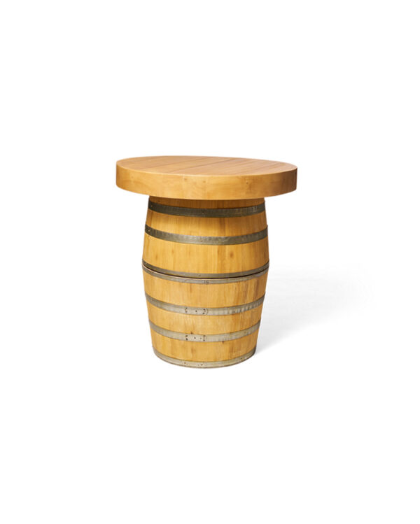 36 inch Round Wine Barrel Table