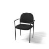 Black Fabric Chair w/ Arms