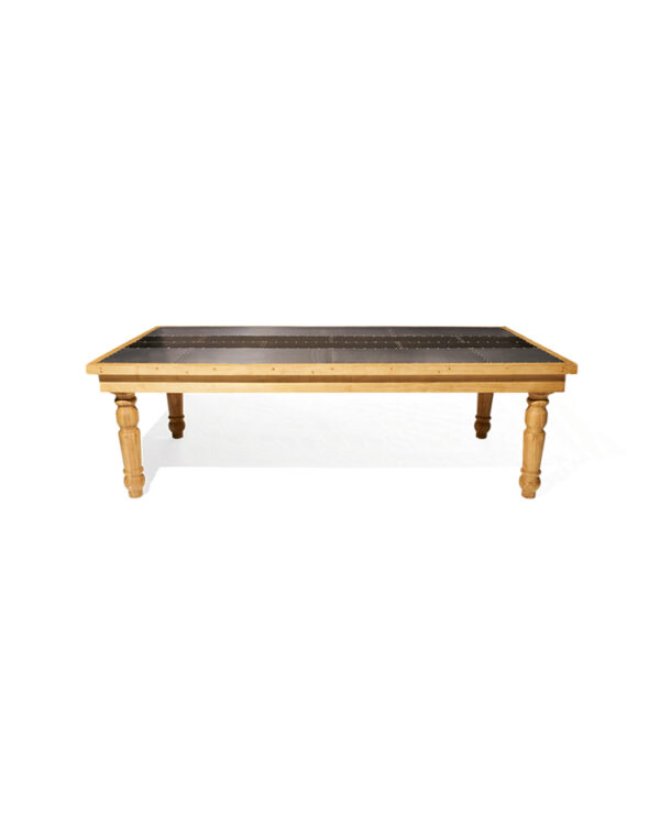 Metal Top Farm Table