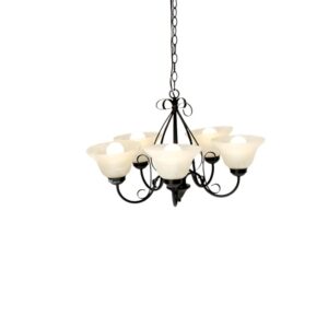 Small Black Chandelier with Shade