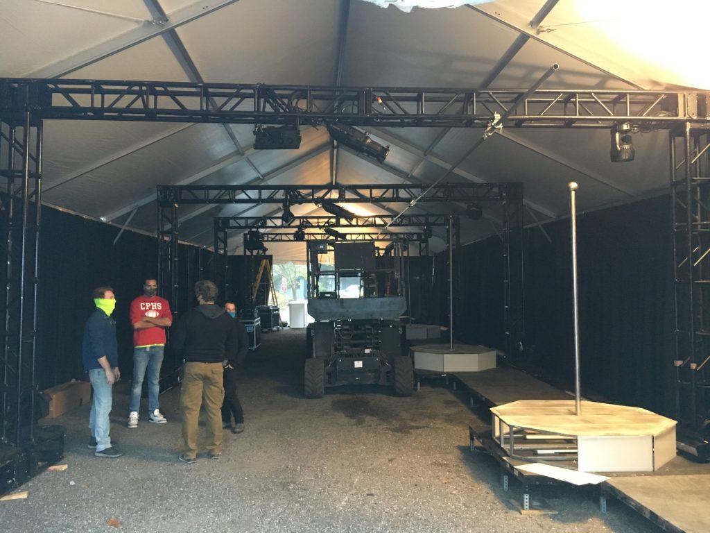 production tent drive thru