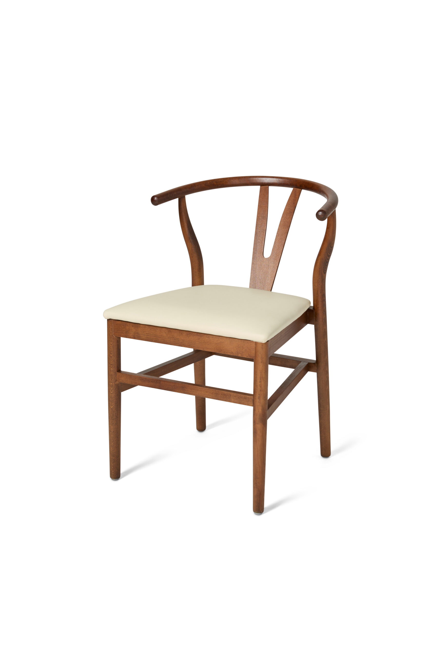 Dark Wood Wishbone Chair