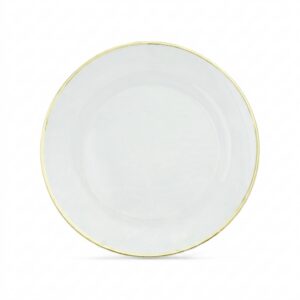 Gold Rim Glass Charger Plate