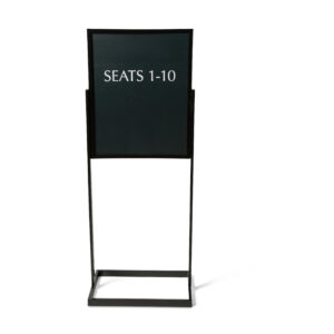 22" x 28" Black Standing Sign