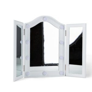 Tri-Fold Vanity Mirror with Lights