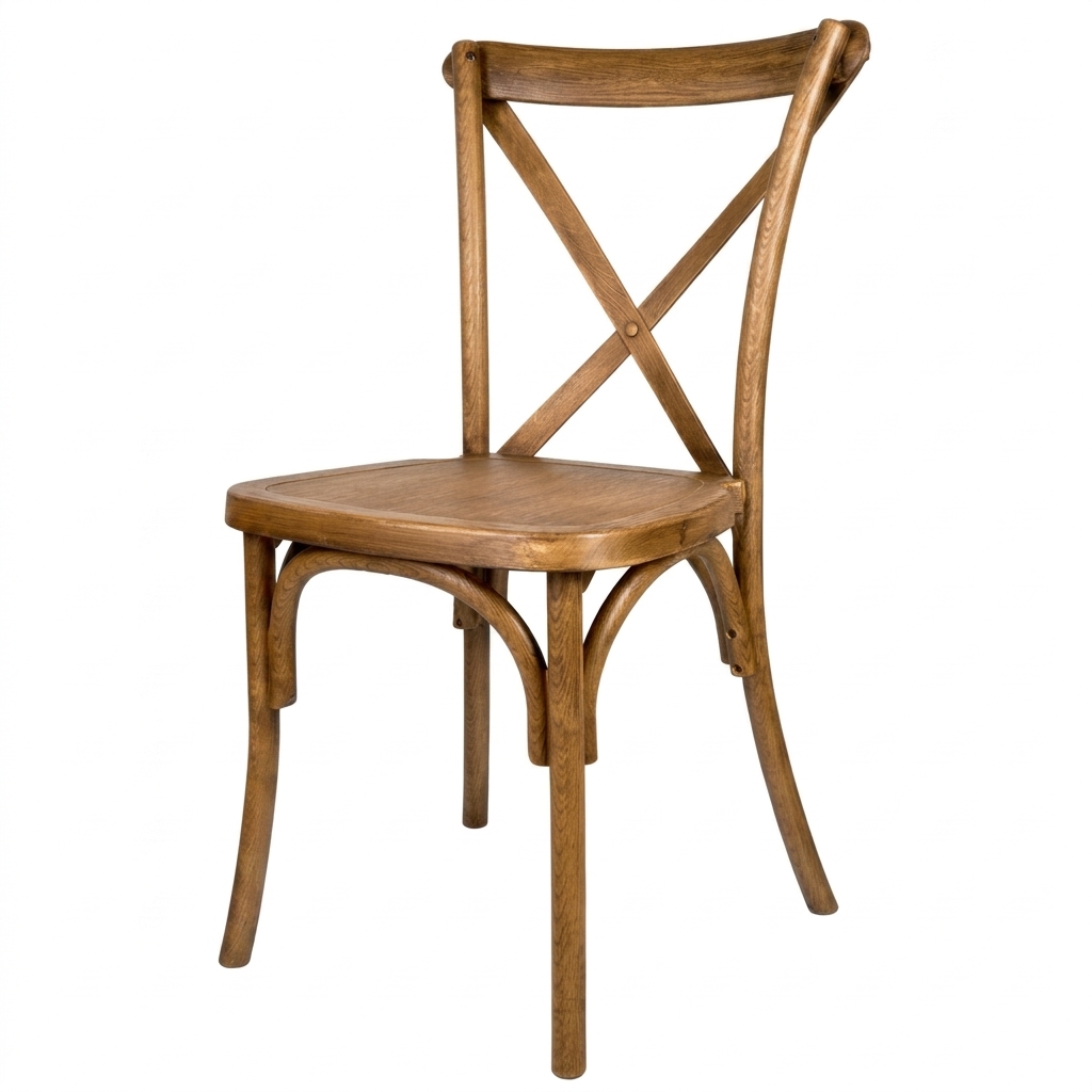 Dark Wood Crossback Chair